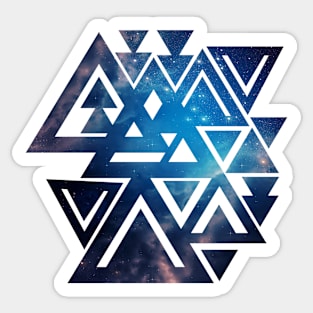 Space background of blue color Sticker